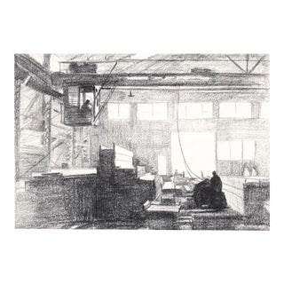 Bill Stilson Steel Number 2 Industrial Lithograph For Sale