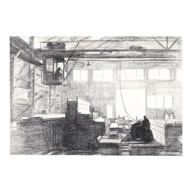 Bill Stilson Steel Number 2 Industrial Lithograph For Sale