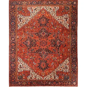 Antique Persian Heriz Area Rug 12’0″ X 15’4″