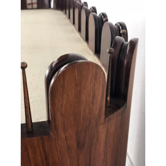 Vintage Wood and Copper Bar Cabinet by Luigi Scremin For Sale - Image 15 of 18