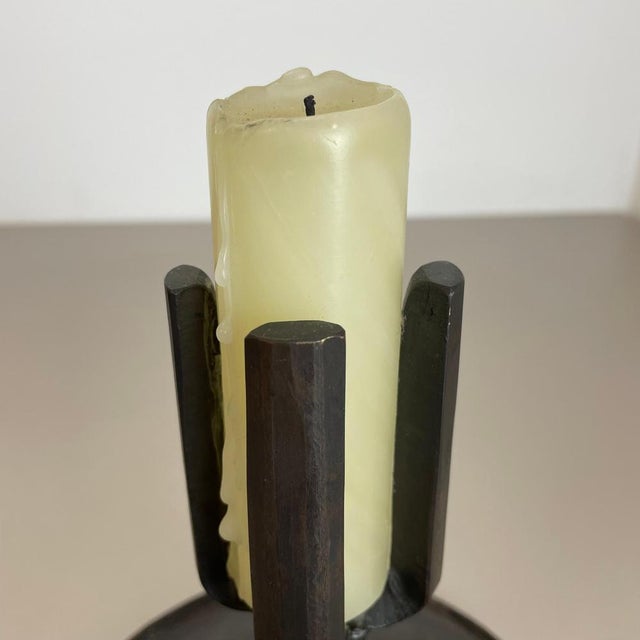 Brutalist Bronze Candleholder from Manfred Bergmeister, Germany, 1970s For Sale - Image 10 of 17