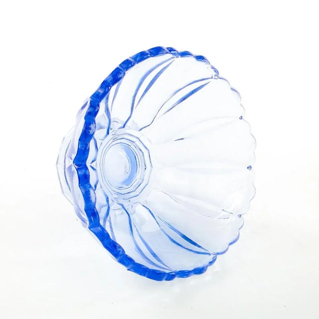 Footed Ring Bowl from Ząbkowice Glassworks, 1950s For Sale - Image 4 of 11