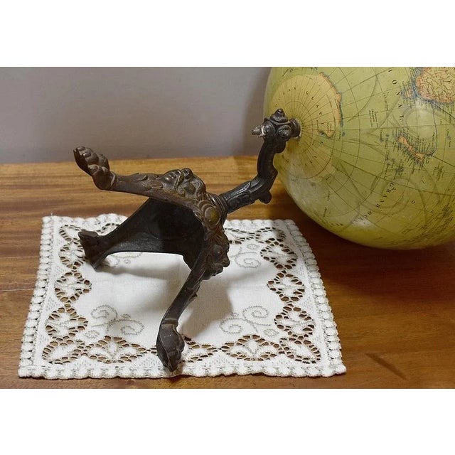 Vintage World Map Globe, 1920s For Sale - Image 10 of 12