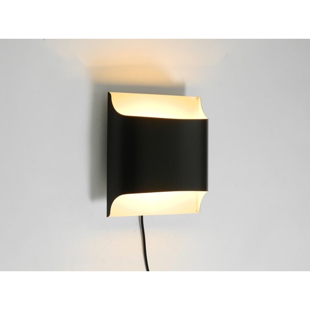 Metal Wall Lamp in Anthracite and White from Staff, 1970s For Sale - Image 4 of 15