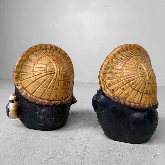 Vintage Japanese Ceramic Tanuki, 1960s, Set of 2 For Sale - Image 15 of 17