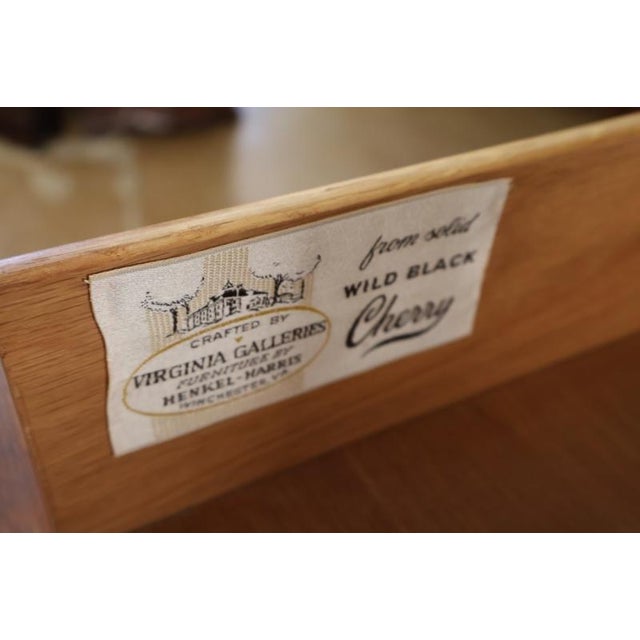 Brown 1990s Henkel Harris Virginia Galleries Cherry Wood 7 Drawer Lingerie Chest For Sale - Image 8 of 13