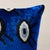 Schumacher Schumacher Bodrum Silk Velvet 20" Lumbar Pillow in Indigo For Sale - Image 4 of 5