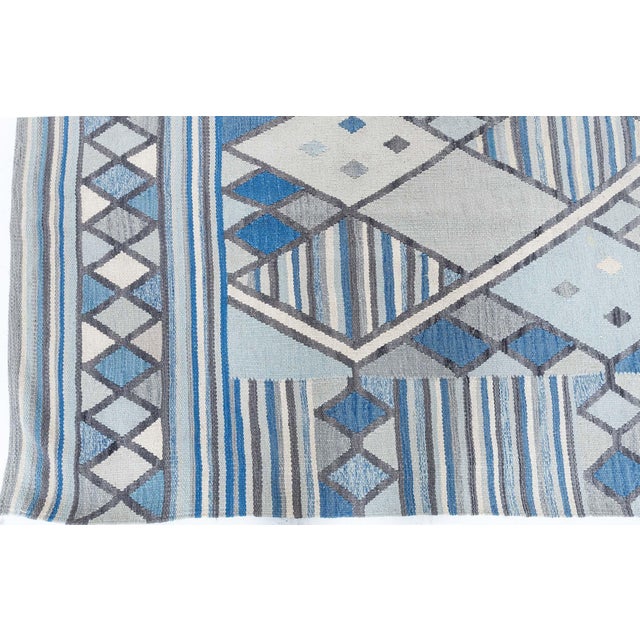 Modern Swedish-Inspired Geometric Flat Weave Rug by Doris Leslie Blau For Sale - Image 9 of 10