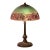 Acid Etched Table Lamp With Oil Rubbed Bronze Base Signed Handel For Sale