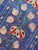 2010s Periwinkle Silk Suzani Runner With Peach Pomegranates For Sale - Image 5 of 7