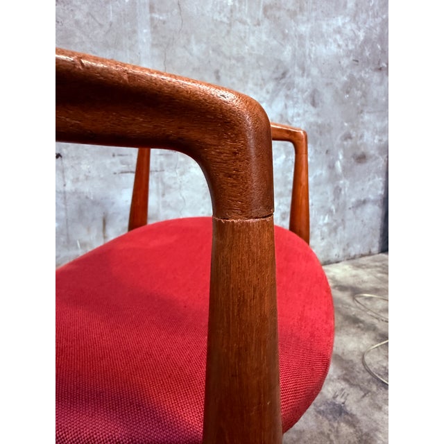 Attributed to Kai Kristiansen “Troja” Teak Armchair — Midcentury Danish Modern (1950s) For Sale - Image 13 of 17