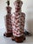 1960s Vintage Chinese Hand-Painted Porcelain Table Lamps With Red Floral Motifs – Pair For Sale - Image 4 of 12