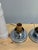 1940s Pair of Art Deco Streamline Moderne Milk Glass & Chrome Accent Lamps, C. 1940s For Sale - Image 5 of 8