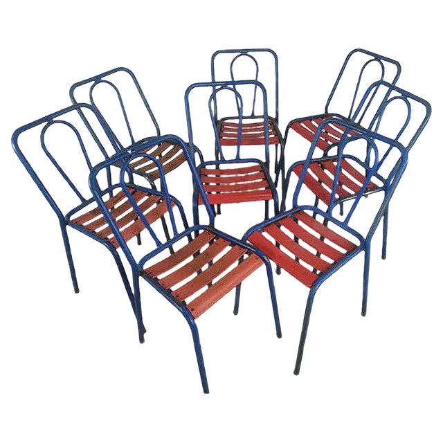 Metal Chairs from Tolix, Set of 8 For Sale