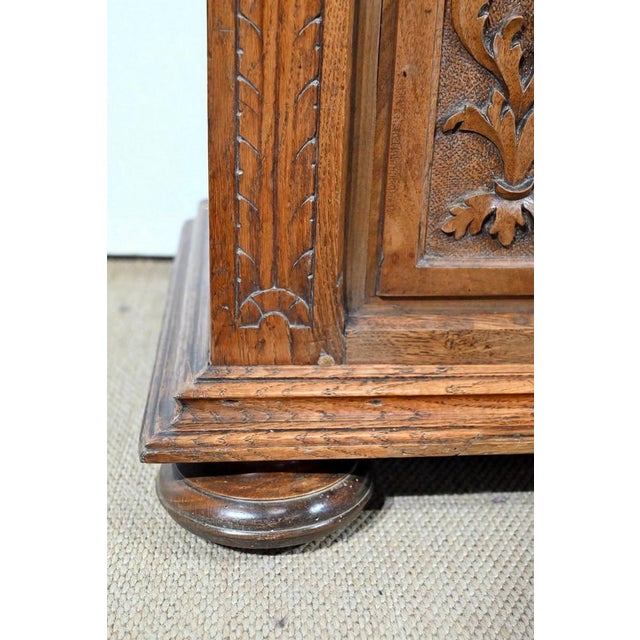 Small Renaissance Oak Chest, Early 1900s For Sale - Image 9 of 18