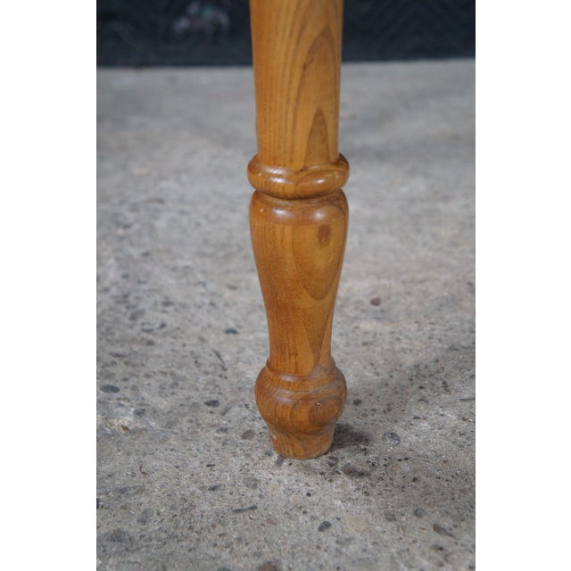 Vintage American Country Farmhouse Pine Library Table Desk Dining Breakfast Table For Sale - Image 11 of 12