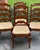 Beautiful set of 4 solid hardwood dining chairs. Features Ladderback construction, elegant cabriole legs, woven seats and...