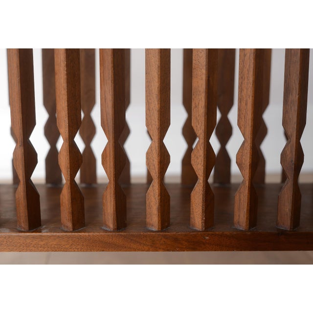 MCM Arthur Umanoff Walnut Magazine Rack for Washington Woodcraft For Sale - Image 10 of 12