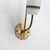 Mid-Century Modern Italian Wall Sconces in Brass, Green Metal and Opaline Glass, 1950s, Set of 2 For Sale - Image 3 of 10