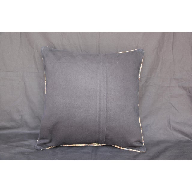 Handwoven Floral Multi Color Rug Pillow Cover -20'' X 20'' For Sale - Image 14 of 14