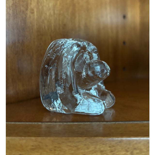 Mid-Century Modern Vintage Saab Promotional Crystal Troll Made in Trollhättan Sweden Paperweight For Sale - Image 3 of 8