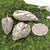 Art Deco Aspen Quaking Leaf Antique Pewter Trays, Set of 6 For Sale - Image 3 of 4