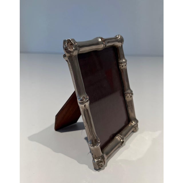 Maison Baguès Small silver-plated bronze frame by Maison Baguès For Sale - Image 4 of 12