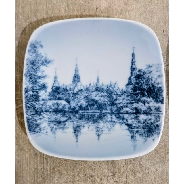 Vintage Bing & Grondahl Danish Landmark Mini Wall Plates Framed Art by Kjeld Bonfils For Sale - Image 16 of 16