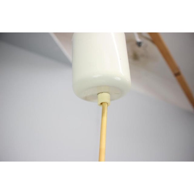 Mid-Century Modern European Space Age Brass and Metal Pendant Lamp, 1970s For Sale - Image 9 of 13