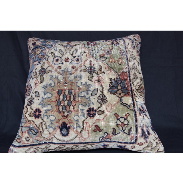 Beige Colorful Handmade Throw Pillow Cover -20'' X 20'' For Sale - Image 8 of 11