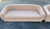 Pair of Curved Blush Velvet Sofas – Sculptural Modern Seating For Sale - Image 9 of 11