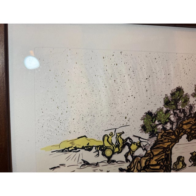 1984 Vintage Original Salvador Dali "Horses on Shore" LMT Ed Surrealism Print Art For Sale - Image 10 of 15