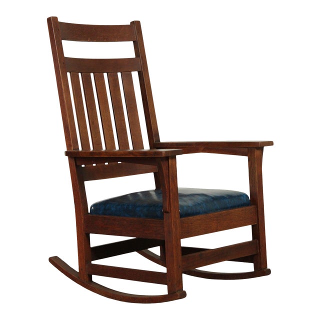 Gustav Stickley Antique Mission Oak Rocker Chairish