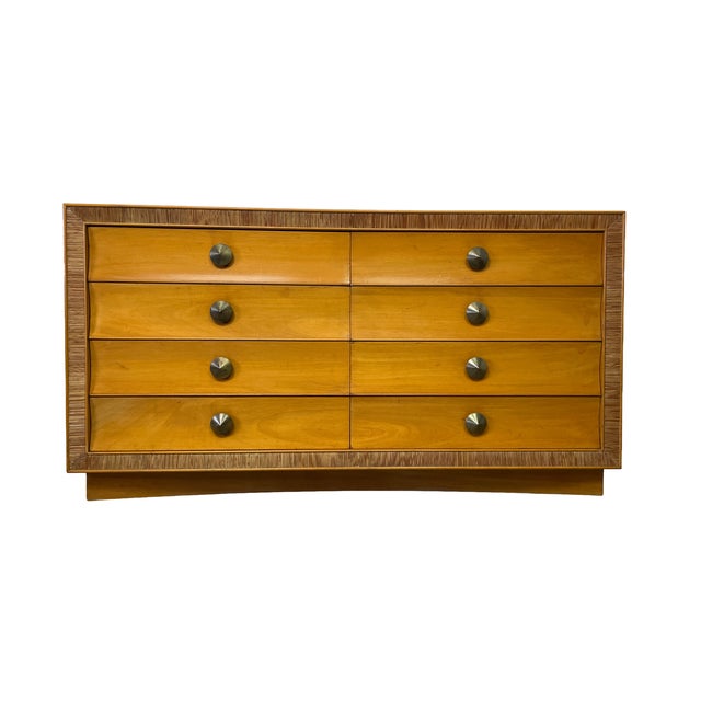 1940s Brown-Saltman Combed Wood Dresser, Attributed to Paul Frankl For Sale