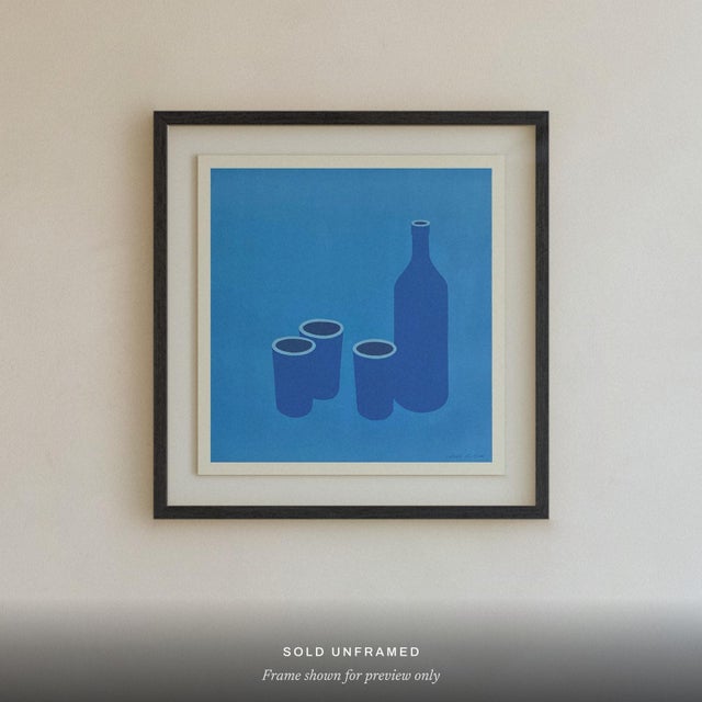 Patrick CAULFIELD (1936–2005) Bottle and cups Year: 1966 Medium: original poster Support: offset paper Sheet Size: 20.08 ×...