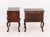 Early 20th Century Pair of Queen Anne Style Mahogany Lowboys For Sale - Image 5 of 13
