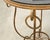 Rene Drouet Style Gilded Iron Granite Top Center Table For Sale - Image 11 of 15