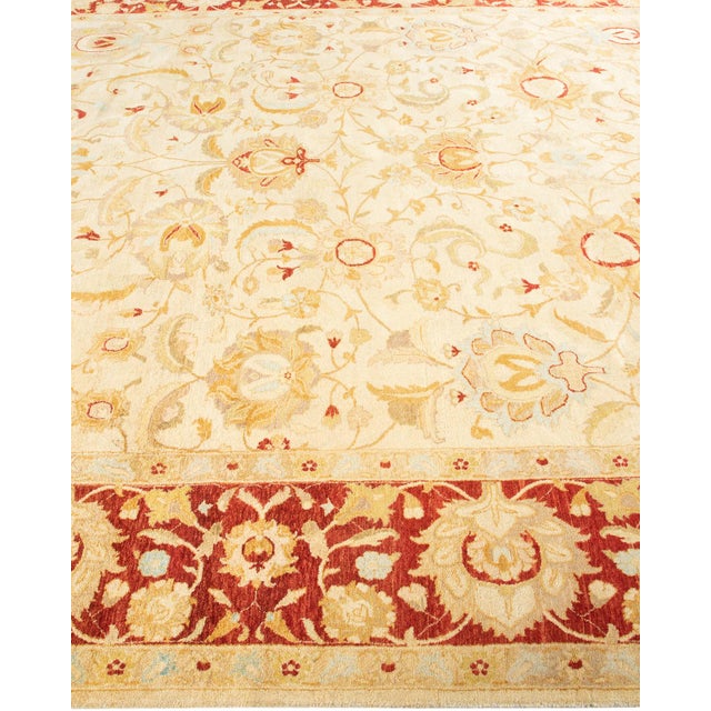 Solo Rugs Mogul, One-of-a-Kind Hand-Knotted Area Rug - Ivory, 8' 2" x 9' 10" For Sale - Image 4 of 8