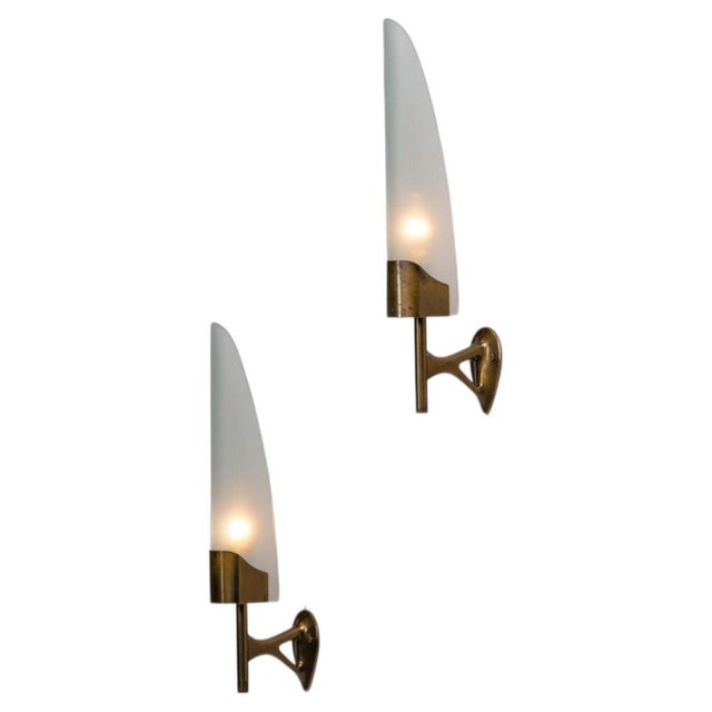 Model 2080 Sconces by Max Ingrand for Fontana Arte, Italy, 1955, Set of 2 For Sale - Image 14 of 14