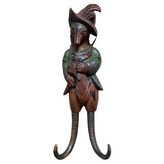 Black Forest Dressed Hunter Fox, 1950s For Sale