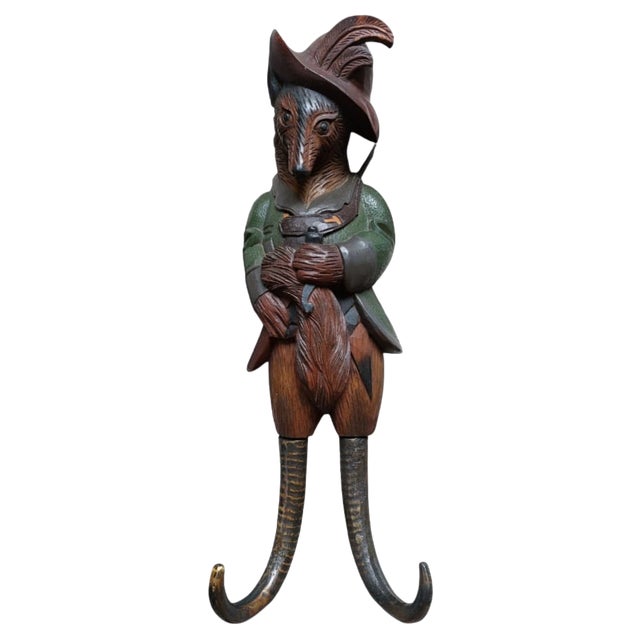 Black Forest Dressed Hunter Fox, 1950s For Sale