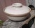 Edith Heath Mid 20th Century Heath Sausalito Ceramic Pottery Covered Casserole Dish Cream With Tan Rings For Sale - Image 4 of 12