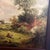 1920s 20th Century Reproduction of Vintage James Edward Meadows Canvas Print of Cottage Landscape Titled Rustic Peace Framed Signed Made by John Wanamaker For Sale - Image 5 of 11