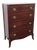 1940s Mahogany Tall Chest of Drawers 6257 For Sale
