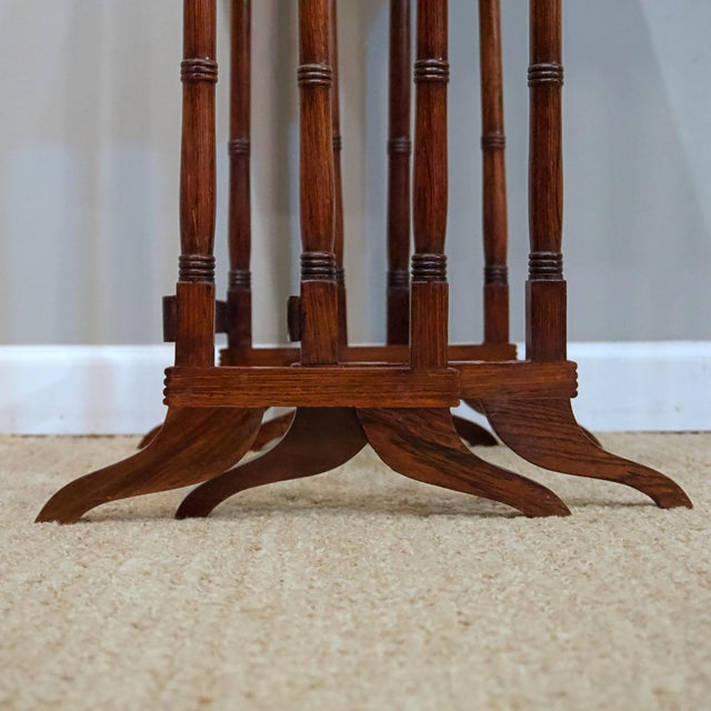 Early 19th Century 2 Regency Rosewood Nesting Tables For Sale - Image 5 of 5
