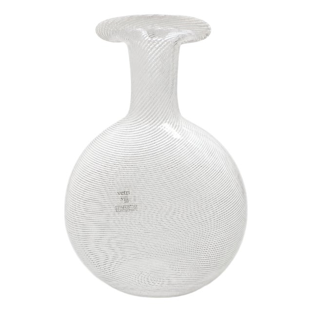 Mid-Century Modern Glass Pocket Vase by Vetreria Artigiana Bibierre, 1970s For Sale