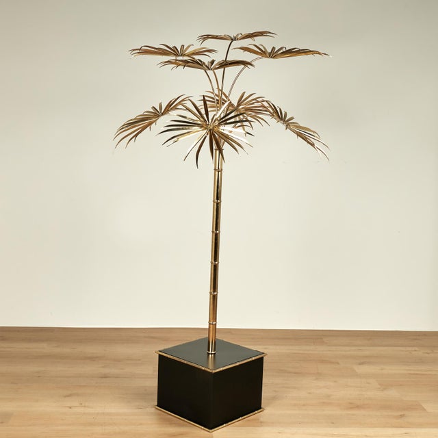 Vintage Italian Brass Palm Tree Sculpture For Sale In West Palm - Image 6 of 11