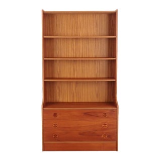 Danish Teak Bookcase, 1960s For Sale