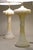 1940s 1940s Dorothy Draper Hollywood Regency Modern Solid Marble Palm Column Table Lamps - a Pair For Sale - Image 5 of 11