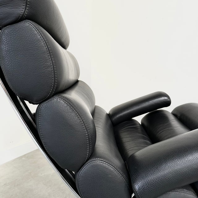 Black Leather Sinus Armchair by Reinhold Adolf for Cor, 2000s For Sale - Image 4 of 14